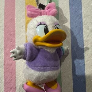Pop Mart Disney Daisy Duck Plush Keychain - Pink & Purple
